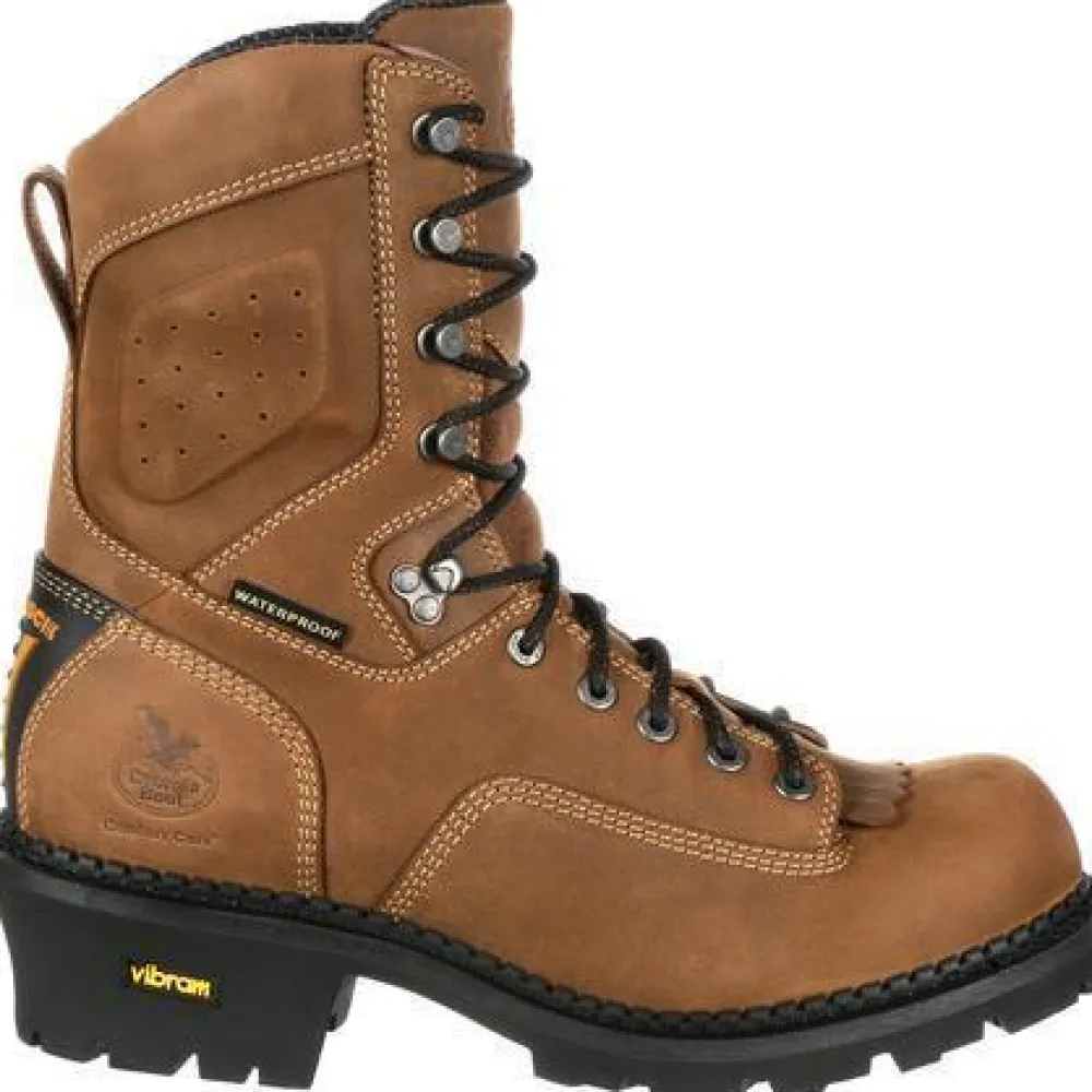 Women Georgia Men's Comfort Core 9" Comp Toe Logger Work Boot GB00097