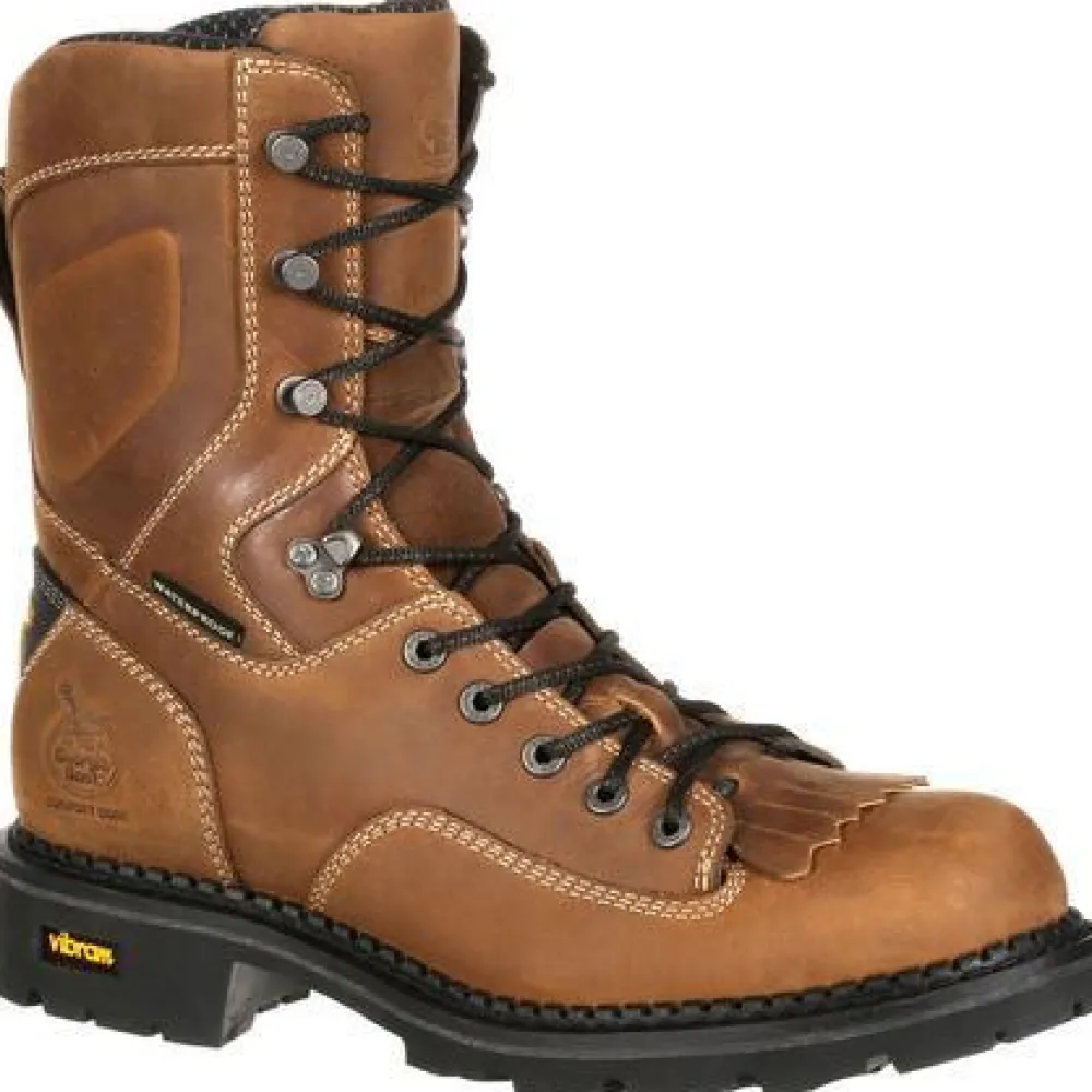 Women Georgia Men's Comfort Core 8" Comp Toe Logger Work Boot GB00123