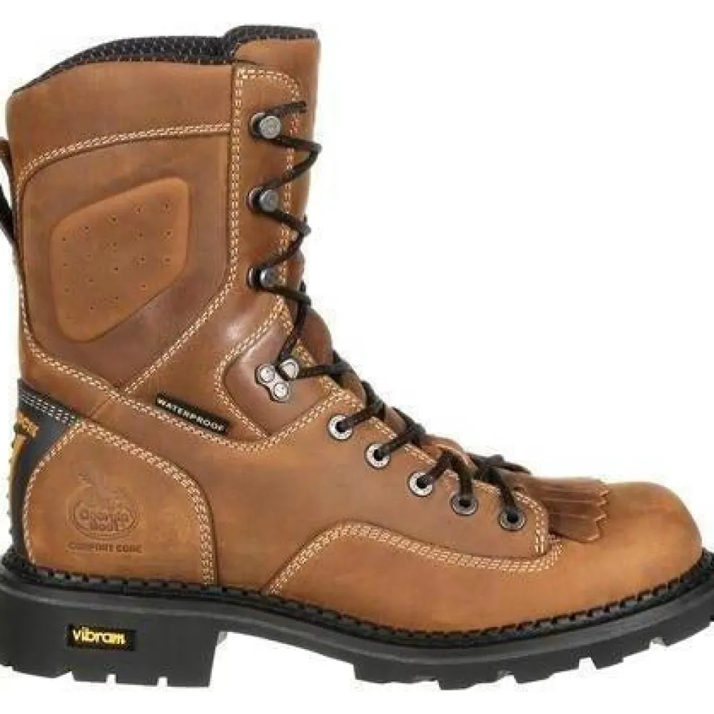 Women Georgia Men's Comfort Core 8" Comp Toe Logger Work Boot GB00123
