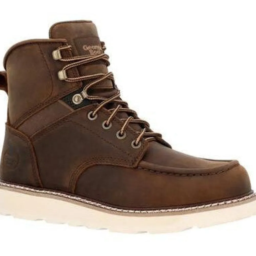 Women Georgia Men's Core 37 6" Soft Toe Slip Resist Work Boot - - GB00667