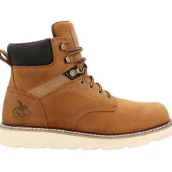 Women Georgia Men's Core 37 6" Soft Toe WP Slip Resist Wedge Work Boot -- GB00665