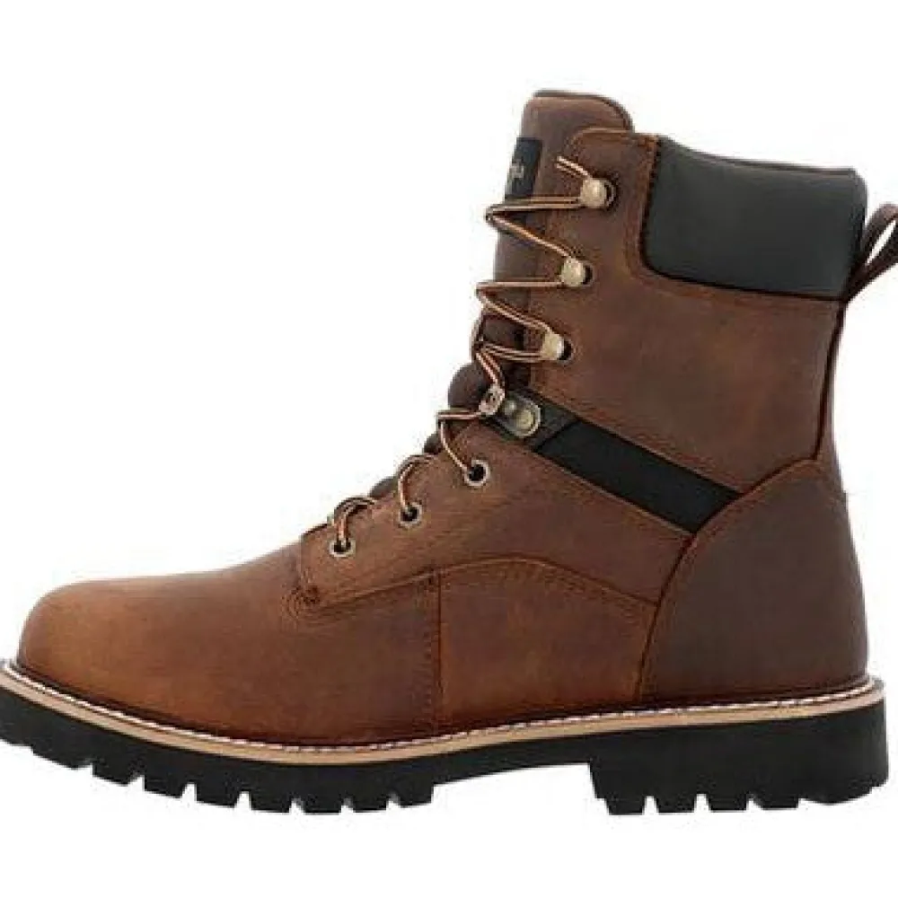 Georgia Men's Core 37 8" Steel Toe WP Lace-Up Work Boot- - GB00674