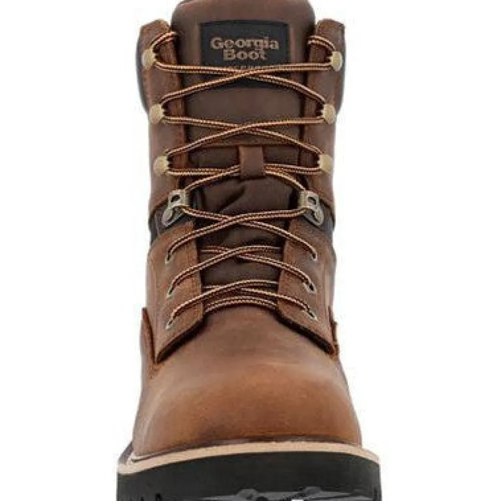 Georgia Men's Core 37 8" Steel Toe WP Lace-Up Work Boot- - GB00674