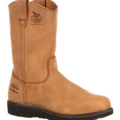 Women Georgia Men's Farm And Ranch Wellington Wedge Work Boot - - G4432