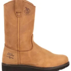 Women Georgia Men's Farm And Ranch Wellington Wedge Work Boot - - G4432