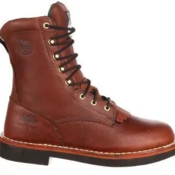 Georgia Men's Farm And Ranch 8" Lacer Work Boot - - G7014