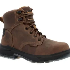 Georgia Men's Flxpoint Ultra 6" Soft Toe WP Work Boot- Black/- GB00551
