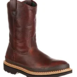 Women Georgia Men's Giant Steel Toe Pul-On Work Boots - - G4374