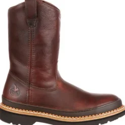 Women Georgia Men's Giant Steel Toe Pul-On Work Boots - - G4374