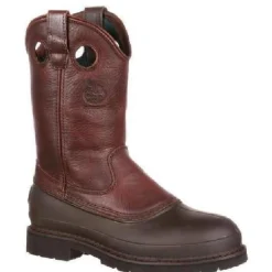Women Georgia Men's Muddog Steel Toe Wellington WP Work Boot - - G5655