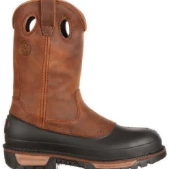 Women Georgia Men's Muddog Steel Toe Wellington WP Work Boot - - G5594