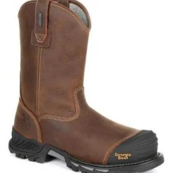 Women Georgia Men's Rumbler 10" Comp Toe WP Pull-On Work Boot-- GB00286
