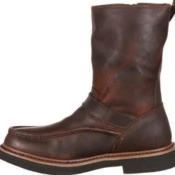 Women Georgia Men's Side Zip Waterproof Wellington Work Boot - - G4124
