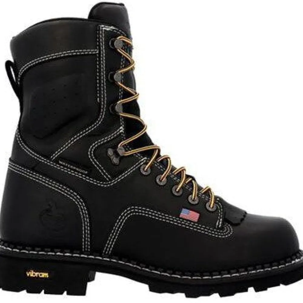 Women Georgia Men's USA Logger 8" Soft Toe WP Work Boot -- GB00603