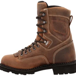 Women Georgia Men's USA Made Waterproof Logger Work Boot - - GB00538