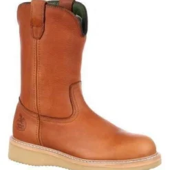 Women Georgia Men's Wedge Steel Toe Wellington Wedge Work Boot - - G5353