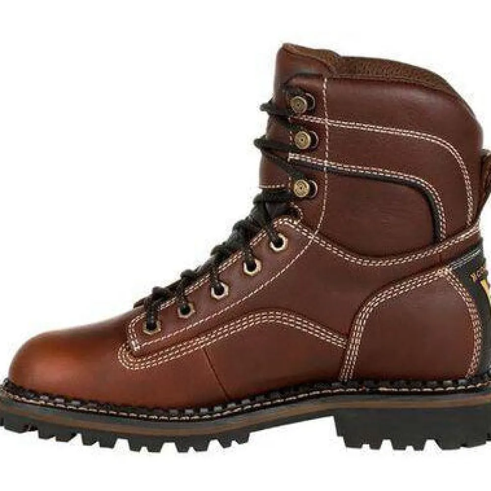 Women Georgia Women's AMP LT Logger Alloy Toe WP Work Boot - - GB00428