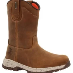 Women Georgia Women's Eagle Trail 10" Soft Toe WP Pull On Work Boot -- GB00645