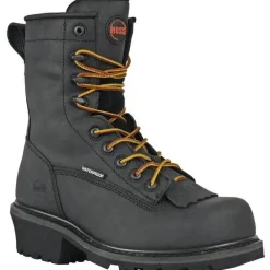 Hoss Men's Cross Cut 8" Composite Toe Waterproof Logger Work Boot - 80114