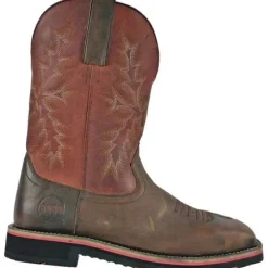 Hoss Men's Landon Cognac 11" Steel Toe Western Work Boot - 92045