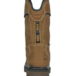 Women Hoss Men's Ranger Composite Toe Waterpoof Pull On Wellington Work Boot - Brown 90260