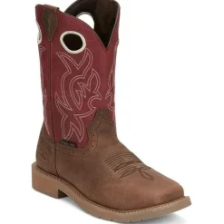 Justin Men's All Round 11" Steel Toe Western Work Boot -- SE3110