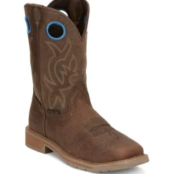 Justin Men's All Round 10" WP Steel Toe Western Work Boot -- SE3115