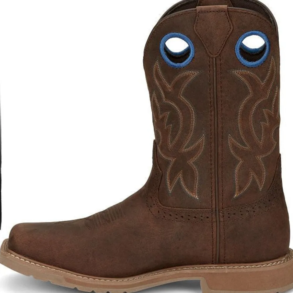 Women Justin Men's All Round 11" WP Western Work Boot -- SE3114