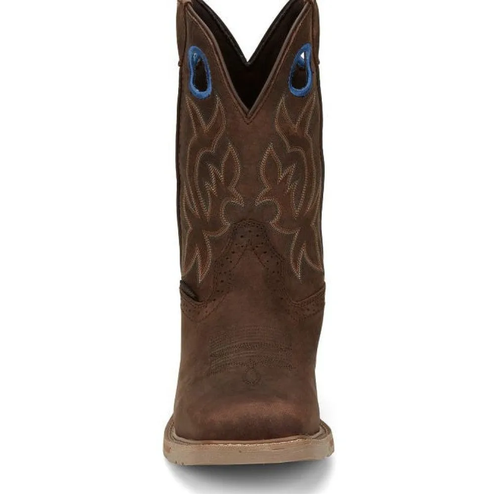 Women Justin Men's All Round 11" WP Western Work Boot -- SE3114