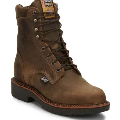 Justin Men's Blueprint 8" Lace Up USA Western Work Boot -- 440