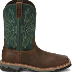Justin Men's Bolt 11" Comp Toe WP Western Work Boot -- SE4105