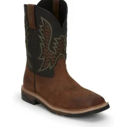 Justin Men's Bolt 11" Square Toe Western Work Boot - - SE4112