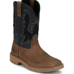 Women Justin Men's Bolt 11" Square Toe Western Work Boot -Tan- SE4114