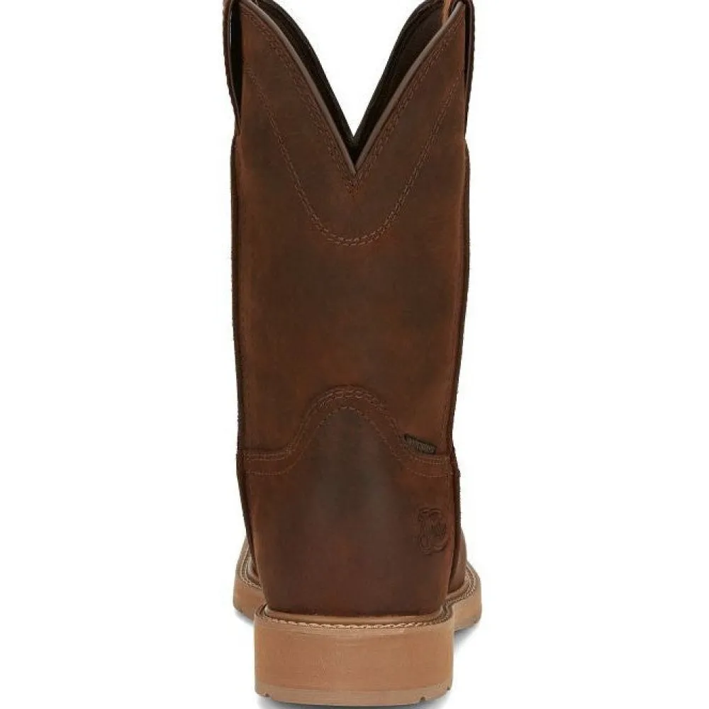 Justin Men's Buster 11" Steel WP Western Work Boot -- SE3101