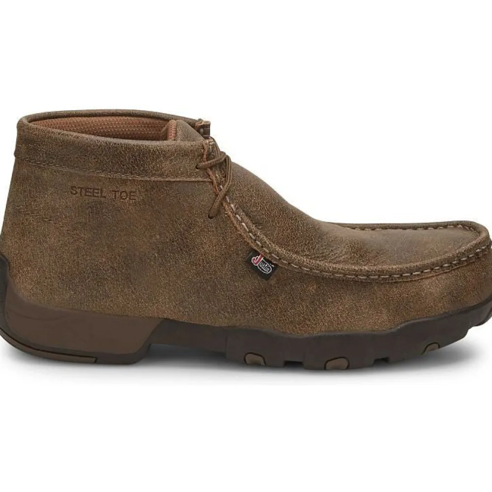 Justin Men's Cappie Steel Toe Work Boot - Bomber- 237