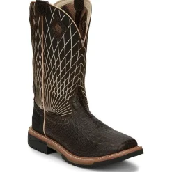 Justin Men's Derrickman 12" CT Western Work Boot -- SE4833