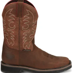 Women Justin Men's Driller II 11" Waterproof Western Work Boot -- SE3116