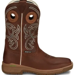 Justin Men's Nitread 11" Square Toe WP Western Work Boot -- CR3200