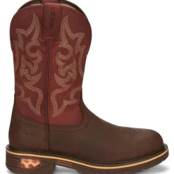 Justin Men's Resistor 11" Comp Toe WP Western Work Boot- - CR4007
