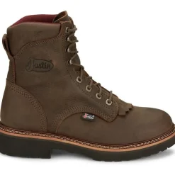 Justin Men's Rivot 8" WP Lace Up Western Work Boot -- OW440