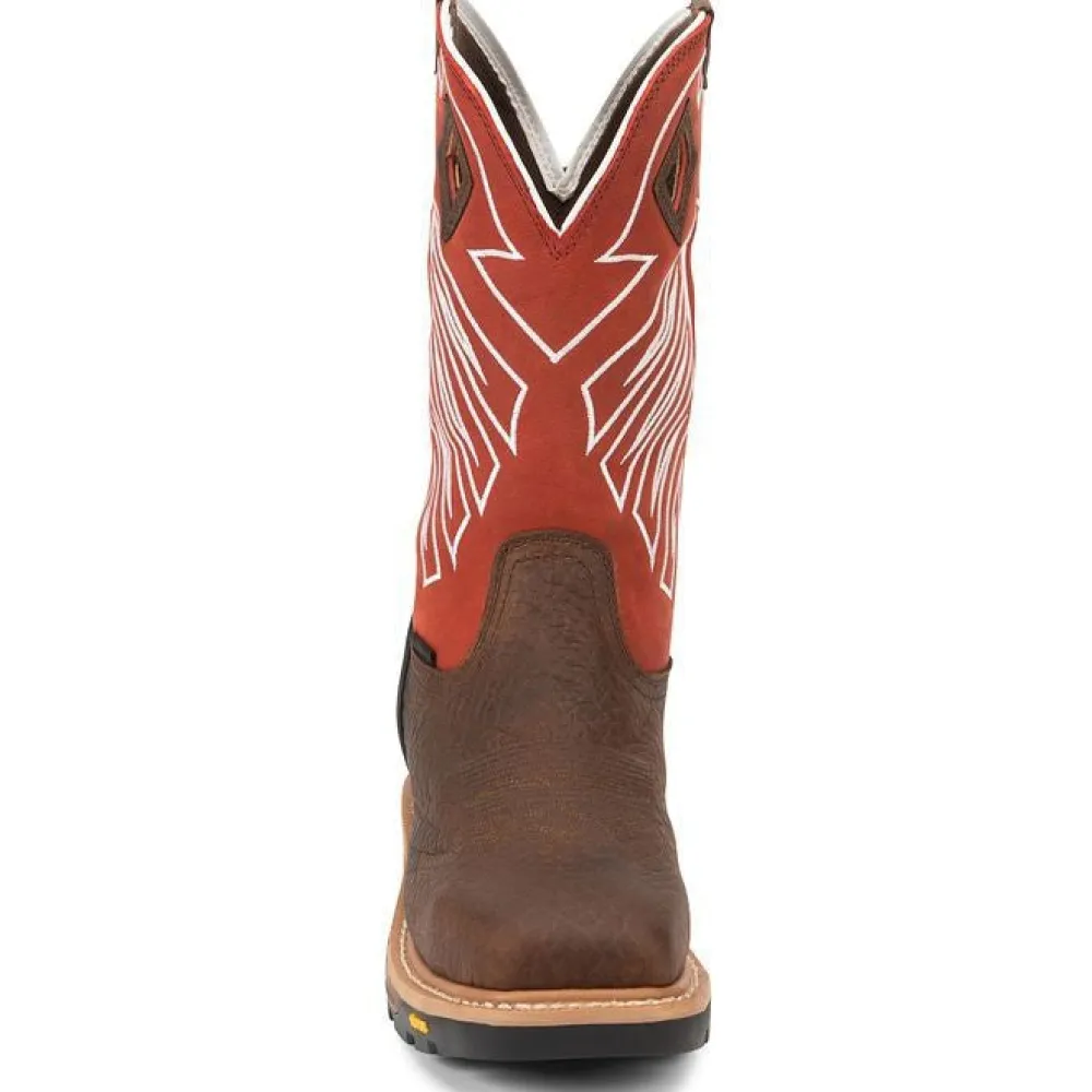 Justin Men's RoughNeck 12" Steel Toe WP Western Work Boot -- WK2115
