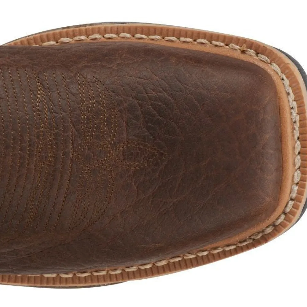 Justin Men's RoughNeck 12" Steel Toe WP Western Work Boot -- WK2115