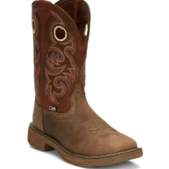 Justin Men's Rush 11" Comp Toe WP Wesern Work Boot -- SE4341