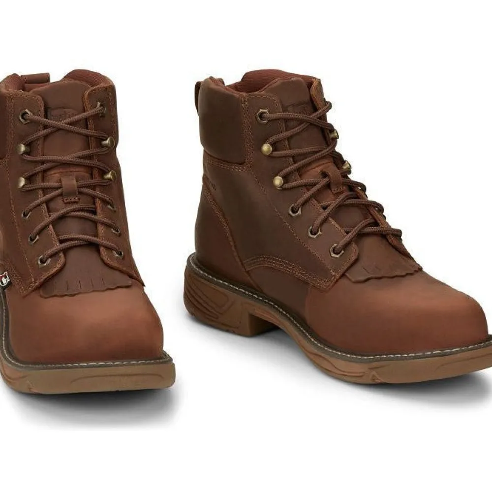 Justin Men's Rush 6" Nano CT WP Western Work Boot -- SE466