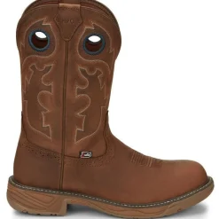 Justin Men's Rush 11" Round Toe WP Western Work Boot -- SE4332