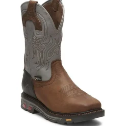 Justin Men's Tanker 11" Steel Toe Western Work Boot -- WK2102