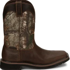 Justin Men's Trekker 11" Waterproof Western Work Boot - Realtree - SE4676