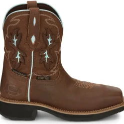Justin Women's Chisel 8" Nano Comp Toe Western Work Boot -- GY9960