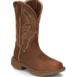 Women Justin Women's Rush 11" Waterproof Western Work Boot -- SE4353