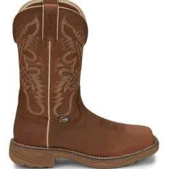 Women Justin Women's Rush 11" Waterproof Western Work Boot -- SE4353